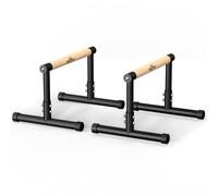 RELIFE REBUILD YOUR LIFE Dip Barres Parallèles Station Calisthenics Parallettes Bars Musculation Maison Pliables Street Workout Fitness Domicile Pectoraux (Black-3)
