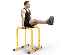 RELIFE REBUILD YOUR LIFE Dips Barre Parallèle Station de Musculation Réglable Push Up Dip Support Gym Street Workout (Jaune)