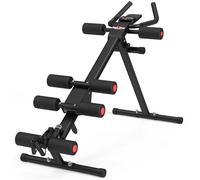 RELIFE REBUILD YOUR LIFE Machine d'Abdominaux Entraîneur Pliable Banc Abdos Inclinable Équipement de Musculation pour Gym à Domicile Fitness Multifonction Abdos Cuisses Fessiers Home Gym (Rouge)