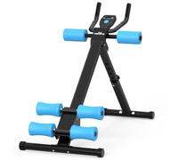 RELIFE REBUILD YOUR LIFE Machine d'Abdominaux Entraîneur Pliable Banc Abdos Inclinable Équipement de Musculation pour Gym à Domicile Fitness Multifonction Abdos Cuisses Fessiers Home Gym (Bleu)