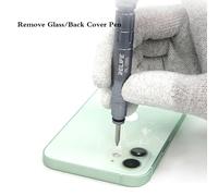 Relife Rl-066 Arrière Couvercle En Verre Retirer Kit D'outils Briser Diamant Stylo Caméra Dissolvant D'objectif Pour Iphone 8-12 Pro Max Réparation De Boîtier