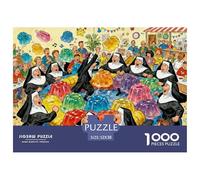 Religieuses de Wrestling à la gelée Puzzle en Bois Imperméable Puzzles De 1000 Pièces pour Adultes Impossible Jeux De Stimulants