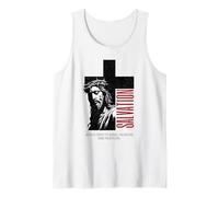 Religieux Chrétien Foi Jésus Croix Salut Esthétique Débardeur