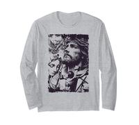 Religieux chrétien Il est ressuscité Jésus Croix Le Jésus Pâques Manche Longue