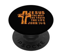 Religion Christianisme Catholique Foi Jésus Christ Religieux PopSockets PopGrip Adhésif