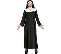 Religion Costume de Carnaval Habit Classique Cagoule noire Foulard Croix Collier Vêtements traditionnels Vêtements religieux Adulte Unie, Taille : 38 - 40 (M) Couleur : Noir