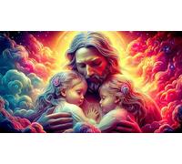 Religion de Jésus 1000 pièces Jeu éducatif détente Puzzle Papier recyclé Cadeau Amusant & Activité Maison pour Adultes 70x50cm/1000pcs