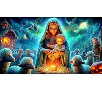 Religion de Jésus 1000 pièces Jeu éducatif détente Puzzle Papier recyclé Cadeau Amusant & Activité Maison pour Adultes 38x52cm/1000pcs