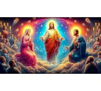 Religion de Jésus 1000 pièces Jeu Stimulant Puzzle pour Adultes Papier recyclé Jeu Familial Amusant & Stimulant Idée Cadeau Parfaite 38x26cm/1000pcs