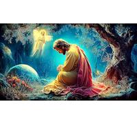 Religion de Jésus 1000 pièces Puzzle Défi de Jeu éducatif Papier recyclé Cadeau Amusant & Activité Maison pour Adultes et Enfants de 12+ Ans 38x52cm/1000pcs