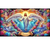 Religion de Jésus 1000 pièces Puzzle Papier recyclé Défi de Jeu éducatif Cadeau Amusant & Activité Maison pour Adultes et Enfants 70x50cm/1000pcs