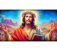 Religion de Jésus 1000 pièces Puzzle pour Adultes Cadeau Amusant & Activité Maison Idée Cadeau Parfaite Jeu éducatif détente pour Adultes 38x52cm/1000pcs
