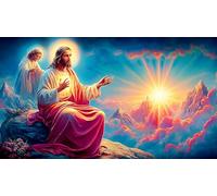 Religion de Jésus 1000 pièces Puzzle pour Adultes et Enfants de 12 Ans et Plus Papier recyclé Jeu Familial Amusant & Stimulant 38x26cm/1000pcs