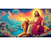 Religion de Jésus 1000 pièces Puzzle pour Adultes et Enfants de 12 Ans et Plus Papier recyclé Jeu Familial Amusant & Stimulant 70x50cm/1000pcs