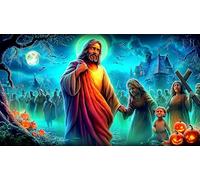 Religion de Jésus Puzzle 1000 pièces Papier recyclé Idée Cadeau Parfaite Jeu Stimulant pour Adultes et Enfants de 12+ Ans 38x52cm/1000pcs