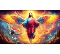 Religion de Jésus Puzzle pour Adultes 1000 pièces Jeu de Puzzle Cadeau Amusant & Activité Maison pour Adultes et Enfants de 12 Ans et Plus 38x52cm/1000pcs
