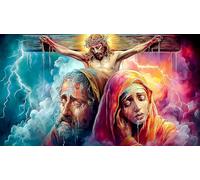 Religion de Jésus Puzzle pour Adultes 1000 pièces Jeu éducatif détente Cadeau Amusant & Activité Maison pour Adultes et Enfants de 12+ Ans 38x52cm/1000pcs