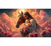 Religion de Jésus Puzzle pour Adultes 1000 pièces Jeu Familial Amusant & Stimulant Jeu de Puzzle Défi de Jeu éducatif pour Adultes 38x26cm/1000pcs