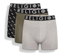 Religion - Lot de 3 boxers de qualité supérieure pour homme - Tailles S, M, L, XL, XXL, Rgn08 / Assortis, XL