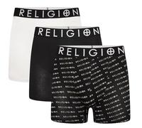 Religion Lot de 3 boxers en coton pour homme, doux, sans étiquette, respirants, avec taille élastique, tailles S à XXL, Rgn03 / Assortis, XL