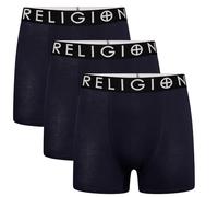 Religion - Lot de 3 boxers en coton sans étiquette pour homme, S, M, L, XL, XXL, Rgn04 / Assortis, L