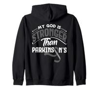 Religion My God is Stronger Than Parkinson 's Awareness Sweat à Capuche