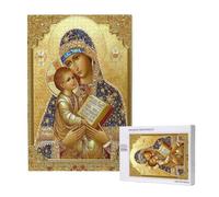Religion Puzzle Dieu 500 Pièces Adultes, DIY Puzzles Classiques Art avec Boîte d'emballage et Photos de Référence, Relaxation/Soulagement du Stress/Jeux Amusants, Creatif Cadeau pour Femme M-1906