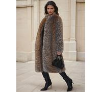 Religion Religion Animal Dolly Faux Fur Coat In Soft And Luxurious Leopard Animal Skin