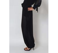 Religion Religion Black Chrome Helena Balloon Pants With Fitted Waistband And Elasticated Cuffs