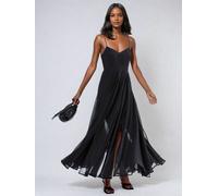 Religion Religion Black Infamous Olsen Full Layer Maxi Dress Black EU 36 (UK 8)
