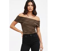 Religion Religion Brown Luna Off the Shoulder Top