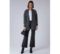 Religion Religion Charcoal Grey Wild Heart Long Line Appliqué Cardigan