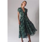Religion Religion Green Delight Wrap Dress With Full Skirt Green 12
