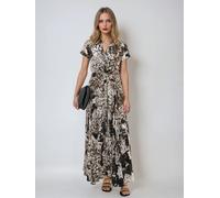 Religion Religion Natural Mystic Maxi Shirt Dress In Animal Print Natural EU 36 (UK 8)