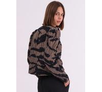 Religion Religion Natural Shine Shirt Blouse In Animal Print With Allover Sequin Pattern
