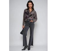 Religion Religion Pink Loose Fit Diana Shirt In Dark Floral Taupe Green Print Pink 10