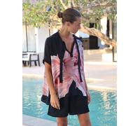 Religion Religion Pink Oversized Blouse in Dip Dye With Tie Neck