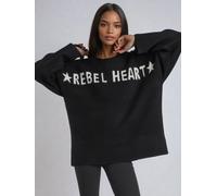 Religion Religion pull oversize à slogan caur Rebel en fil doux