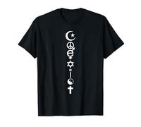 Religions Coexistent Symboles Paix Egalité Croyants T-Shirt