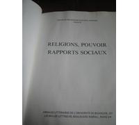 Religions, Pouvoir, Rapports Sociaux