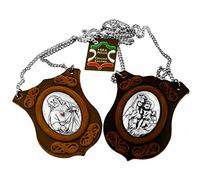 Religious Gifts Leather Catholic Scapular | Genuine Italian Leather and Silver Metal Insets | Sacred Heart and Our Lady of Mt Carmel | Christian Jewelry