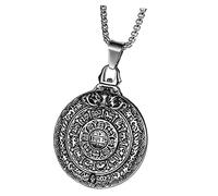 Religious Necklace Pendant Bracelets Chakra Ring Necklaces Gemstone Bracelet Male Jewelry Neck Chain Silver Titanium Steel
