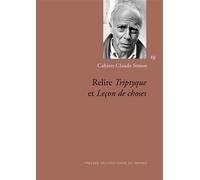 Relire Triptyque et Leçon de choses - Pascal Mougin - Presses Universitaires Rennes - broché - Essai