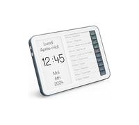 Relish - Horloge numérique avec concentrateur de tâches quotidiennes, calendrier avec jour, date et heure, grand écran clair