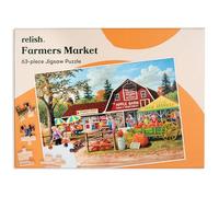 Relish Puzzle 63 pièces pour démence - Marché Fermier | Puzzle 63 pièces grand format pour seniors avec démence et Alzheimer, favorisant la mémoire.