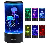 Relity Lampe de table en forme de méduse avec télécommande avec lumière changeante de couleur - Cadeau pour enfants, hommes et femmes - Décoration d'intérieur pour la chambre - Lumière d'ambiance pour