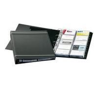 Durable 238858 Visifix A4 Reliure à 4 Anneaux Format A4 Capacité 400 Cartes - 20 Pochettes Perforations Universelles Anthracite
