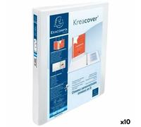Reliure à anneaux Exacompta KREACOVER Blanc A4+ [10 Unités]
