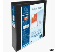 Reliure à anneaux Exacompta Kreacover Noir A4+ Personnalisable [10 Unités]