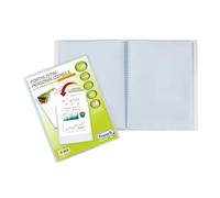 Reliure à anneaux Favorit avec enveloppes fixes et pochette frontale personnalisable - 120 feuilles transparentes - 22x30 cm A4